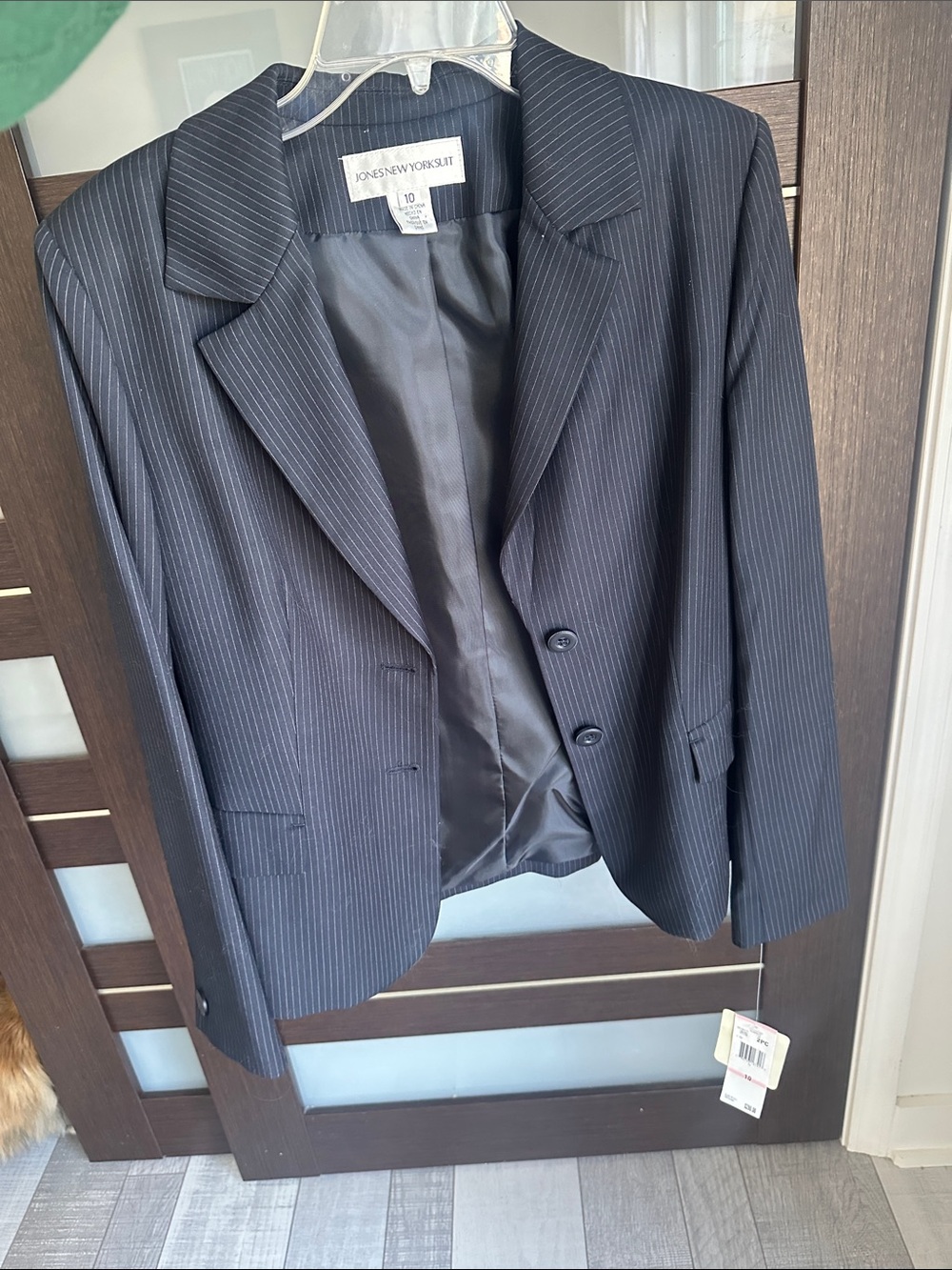 Jones New York Navy Pinstripe Women's Blazer